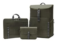 HP Laptop Backpack - Notebookryggsekk - modulær - 15.6" - grå, grønn 9J496AA