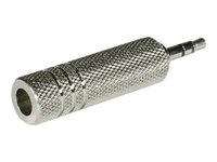 C2G - Audioadapter - mini-phone stereo 3.5 mm hann til stereojakk hunn 80462