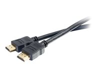 C2G 5.5m (18ft) Premium High Speed HDMI Cable with Ethernet - 4K 60Hz - Premium High Speed - HDMI-kabel med Ethernet - HDMI hann til HDMI hann - 5.5 m - skjermet - svart - 4K-støtte 80987
