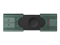 Kingston DataTraveler Duo - USB-flashstasjon - 256 GB - USB 3.2 Gen 1 / USB-C DTDEG2/256GB