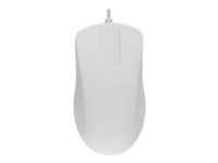 Active Key Medical medium - Mus - sykehus - vaskbar - høyre- og venstrehåndet - laser - 2 knapper - kablet - USB - hvit AK-PMH1OS-US-W