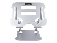StarTech.com Laptop Stand for Desk, Ergonomic Laptop Stand Adjustable Height, Aluminum, Portable, Supports up to 22lb (10kg), Foldable Laptop Holder for Desk - Angled Notebook Computer Riser/Lift (ADJ-LAPTOP-RISER) - Notebookstativ - skrivebordsmonterbar - sølv - for P/N: PRIVSCNLT15, PRIVSCNMAC13, PRIVSCNMAC15 ADJ-LAPTOP-RISER