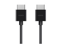 Belkin BoostCharge - Ultra High Speed - HDMI-kabel - HDMI hann til HDMI hann - 2 m - svart - 8K-støtte - for P/N: AVC006BTSGY, F4U098BT, F4U110BT, INC003TTBK, INC004BTSGY AV10175BT2MBKV2