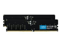 Crucial - DDR5 - sett - 32 GB: 2 x 16 GB - DIMM 288-pin - 2400 MHz / PC5-38400 - CL40 - 1.1 V - ikke-bufret - ikke-ECC CT2K16G48C40U5