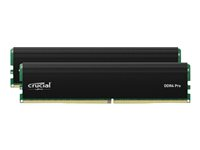 Crucial - DDR4 - sett - 32 GB: 2 x 16 GB - DIMM 288-pin - 1600 MHz / PC4-25600 - CL22 - 1.2 V - ikke-bufret CP2K16G4DFRA32A