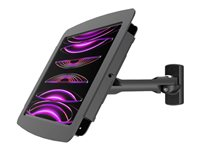 Compulocks iPad 10th-11th (A16) Gen Space Enclosure Swing Wall Mount Black - Monteringssett (hus, svingarm VESA-feste, monteringsmaskinvare) - svingearm - for nettbrett - låsbar - høyverdig aluminium - svart - skjermstørrelse: 10.9" - monteringsgrensesnitt: 100 x 100 mm - veggmonterbar, skranketopp, skrivebordsmonterbar - for Apple 10.9-inch iPad (10. generasjon) 827B209IPDSB