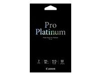 Canon Photo Paper Pro Platinum - 101.6 x 152.4 mm 50 ark fotopapir - for PIXMA MG5720, MG5721, MG5722, MG6821, MG6822, MG7720, TS5020, TS6020, TS8020, TS9020 2768B014