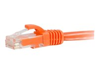 C2G Cat6 Booted Unshielded (UTP) Network Patch Cable - Koblingskabel - RJ-45 (hann) til RJ-45 (hann) - 2 m - UTP - CAT 6 - formstøpt, uten hindringer, flertrådet - oransje 83576