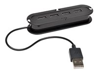 Eaton Tripp Lite series 4-Port USB 2.0 Compact Mobile Hi-Speed Ultra-Mini Hub w/ Cable - Hub - 4 x USB 2.0 - stasjonær U222-004