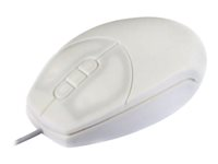Active Key Medical Small - Mus - optisk - 5 knapper - kablet - USB, PS/2 - hvit AK-PMT1LB-US-W