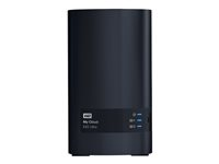 WD My Cloud EX2 Ultra WDBVBZ0000NCH - Personlig skylagringsenhet - 2 brønner - RAID 0, 1, JBOD - RAM 1 GB - Gigabit Ethernet - iSCSI støtte WDBVBZ0000NCH-EESN