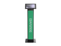 Compulocks Surface Pro 8-11 Apex Enclosure Brandable Floor Stand - Stativ - for nettbrett - merkevaremulighet - låsbar - metallramme - svart - skjermstørrelse: 13" - plassering på gulv - for Microsoft Surface Pro 8, Pro 9 140B580APXB
