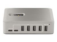 StarTech.com 10-Port USB-C Hub, 8x USB-A + 2x USB-C, Self-Powered w/ 65W Power Supply, USB 3.1 10Gbps Hub w/ BC1.2 Charging, Desktop/Laptop USB Hub with 3ft Locking USB-IF Certified Cable - USB Expansion Hub (10G8A2CS-USB-C-HUB) - Hub - 8 x USB 3.2 Gen 2 + 2 x USB-C 3.2 Gen 2 - stasjonær 10G8A2CS-USB-C-HUB