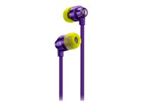 Logitech G G333 - Ørepropper med mikrofon - i øret - kablet - 3,5 mm jakk - purpur 981-000936