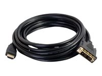 C2G 3m HDMI to DVI Adapter Cable - DVI-D Digital Video Cable - Adapterkabel - enkeltlenke - DVI-D hann til HDMI hann - 3 m - dobbeltisolert - svart 82032