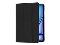 dbramante1928 Risskov - Lommebok for nettbrett - helnarvet lær - svart - for Apple 10.9-inch iPad Air (4. generasjon, 5. generasjon); 11-inch iPad Air (M2, M3) RIIAGTBL6169