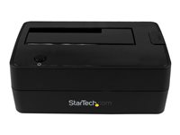 StarTech.com USB 3.1 (10Gbps) Single-Bay Dock for 2.5"/3.5" SATA SSD/HDD - USB 3.1 Hard Drive Docking Station with UASP (SDOCKU313) - Diskkontroller - 2.5", 3.5" - USB 3.1 (Gen 2) - svart SDOCKU313