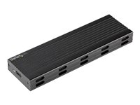 StarTech.com USB-C 10Gbps to M.2 NVMe or M.2 SATA SSD Enclosure, External M.2 PCIe/SATA NGFF SSD Enclosure, Portable Aluminum Case, USB Type-C & USB-A Host Cables, For 2230/2242/2260/2280 - Works w/ Thunderbolt 3 (SM2E1BMU31C) - Drevkabinett - M.2 - M.2 Card - USB 3.2 (Gen 2) - svart - TAA-samsvar SM2E1BMU31C