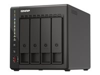 QNAP TS-453E - NAS-server - 4 brønner - 24 TB - SATA 6Gb/s - HDD 6 TB x 4 - RAID 0, 1, 5, 6, 10, 50, JBOD, 60 - RAM 8 GB - 2.5 Gigabit Ethernet - iSCSI støtte TS-453E-8G + HDWG460UZSVA