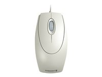 CHERRY WheelMouse - Mus - høyre- og venstrehåndet - optisk - 3 knapper - kablet - PS/2, USB - lysegrå M-5400