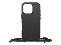 OtterBox React Series - Baksidedeksel for mobiltelefon - halskjede - MagSafe-samsvar - svart - for Apple iPhone 16 Pro 77-96826