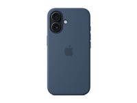 Apple - Baksidedeksel for mobiltelefon - MagSafe-samsvar - silikon - denim - for iPhone 16 MYY23ZM/A