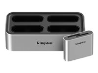 Kingston Workflow Station - Dokkingstasjon - USB-C 3.2 Gen 2 - med SD-leser WFS-S