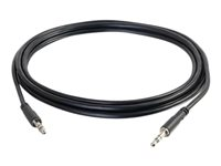 C2G Slim 3ft Slim Aux 3.5mm Audio Cable - M/M - Lydkabel - mini-phone stereo 3.5 mm hann til mini-phone stereo 3.5 mm hann - 91.4 cm - skjermet - svart 22600