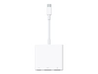 Apple - Video adapter - 24 pin USB-C hann til USB, HDMI, USB-C (kun strøm) hunn - 4K(3840 x 2160) støtte MW5M3ZM/A