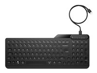 HP 405 - Tastatur - muletienhet - 65% - compact - bakbelysning - USB - Pan Nordic - svart 7N7C1AA#UUW