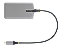StarTech.com 3-Port USB-C Hub with Ethernet, 3x USB-A Ports, Gigabit Ethernet, USB 3.0 5Gbps, Bus-Powered, USB Type-C Hub w/GbE and 1ft/30cm Long Cable, Portable Laptop USB C Hub Adapter - USB Expansion Hub, RJ45 (5G3AGBB-USB-C-HUB) - Hub - 3 x USB 3.2 Gen 1 + 1 x mikro-USB + 1 x 10/100/1000 - stasjonær 5G3AGBB-USB-C-HUB