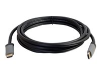C2G 16.5ft Select High Speed HDMI Cable with Ethernet, 4k, In-Wall CL2-Rated - HDMI-kabel med Ethernet - HDMI hann til HDMI hann - 5.03 m - skjermet - svart - 4K-støtte 50631
