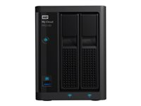 WD My Cloud PR2100 WDBBCL0160JBK - NAS-server - 2 brønner - 16 TB - HDD 8 TB x 2 - RAID 0, 1, JBOD - RAM 4 GB - Gigabit Ethernet WDBBCL0160JBK-EESN