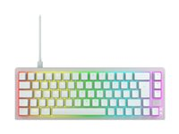 CHERRY XTRFY K5V2 - Tastatur - 65% - compact - belyst - USB - QWERTY - Nordisk - tastsvitsj: CHERRY MX2A Rød (hot-swappable) - hvit CX-K5V2-RGB-CPT-TPWHITE-R-NOR