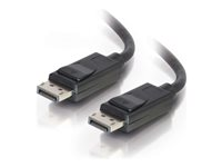 C2G 6ft Ultra High Definition DisplayPort Cable with Latches - 8K DisplayPort Cable - M/M - DisplayPort-kabel - DisplayPort (hann) til DisplayPort (hann) - 1.83 m - svart 54401