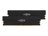 Crucial Pro - Overclocking Edition - DDR5 - sett - 32 GB: 2 x 16 GB - DIMM 288-pin - 3000 MHz / PC5-48000 - CL36 - 1.35 V - ikke-bufret - svart CP2K16G60C36U5B