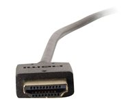C2G 0.3m Ultra Flexible High Speed HDMI Cable with Low Profile Connectors - HDMI-kabel med Ethernet - HDMI hann til HDMI hann - 30 cm - svart - 4K-støtte 82361