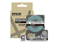 Epson LabelWorks LK-5TBJ - Svart på matt klart - Rull (1,8 cm x 8 m) 1 kassett(er) hengeboks - tapepatron - for LabelWorks LW-C410, LW-C610 C53S672066