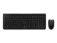 CHERRY DW 3000 - Tastatur- og mussett - trådløs - 2.4 GHz - Pan Nordic - svart JD-0710PN-2