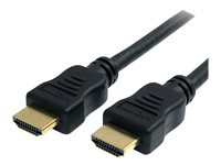 StarTech.com 3m High Speed HDMI Cable w/ Ethernet Ultra HD 4k x 2k - HDMI-kabel med Ethernet - HDMI hann til HDMI hann - 3 m - svart HDMM3MHS