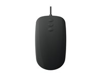 Active Key Medical AK-PMH3 - Mus - ergonomisk - 3-knappers rullehjul - høyre- og venstrehåndet - optisk - 5 knapper - kablet - USB - svart AK-PMH3OB-US-B