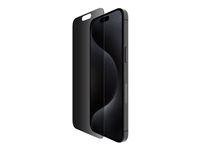 Belkin ScreenForce InvisiGlass - Skjermbeskyttelse for mobiltelefon - behandlet - glass - med personvernsfilter - 2-veis - for Apple iPhone 16 Pro Max OVA170HQ