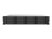 QNAP TS-1273AU-RP - NAS-server - 12 brønner - kan monteres i rack - SATA 6Gb/s - RAID 0, 1, 5, 6, 10, JBOD, 5 hot spare, 6 hot spare, 10 hot spare - RAM 8 GB - Gigabit Ethernet / 2.5 Gigabit Ethernet - iSCSI støtte - 2U TS-1273AU-RP-8G