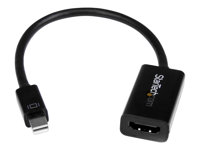 StarTech.com Mini DisplayPort to HDMI Audio / Video Converter - mDP 1.2 to HDMI Active Adapter for Ultrabook / Laptop - 4K @ 30Hz - Black (MDP2HD4KS) - Videokonverter - DisplayPort - HDMI - svart MDP2HD4KS