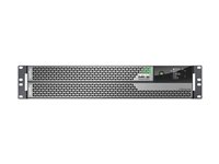 APC Smart-UPS Ultra - UPS (rackmonterbar/ekstern) - utvidet driftstid, fastkoblet 3-leder utgang, nettverkskort, online, tårn, med skinnekit - AC 220-230 V - 5000 watt - 5000 VA - litiumion - Ethernet, USB - utgangskontakter: 1 - 2U - sølvgrå SRTL5KRM2UI-HW