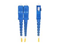 StarTech.com 7m (23ft) LC to SC (UPC) OS2 Single Mode Duplex Fiber Optic Cable, 9/125µm, Laser Optimized, 10G, Bend Insensitive, Low Insertion Loss - LSZH Fiber Patch Cord (SMLCSC-OS2-7M) - Koblingskabel - LC/UPC-enkeltmodus (hann) til SC/UPC-enkeltmodus (hann) - 7 m - 7 m - 2 mm - fiberoptisk - dupleks - 9 / 125 micron - OS1/OS2 - halogenfri, passiv - gul SMLCSC-OS2-7M