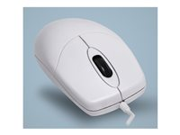 Active Key AK-PMJ1 - Mus - vaskbar - høyre- og venstrehåndet - optisk - 2 knapper - kablet - USB 2.0 - hvit AK-PMJ1OW-UV-W