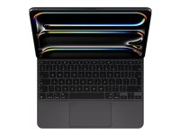 Apple Magic Keyboard - Tastatur og folioveske - med styrepute - bakbelysning - Apple Smart connector - QWERTY - Internasjonal engelsk / kanadisk fransk - svart MWR53Z/A