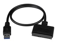 StarTech.com USB 3.1 to 2.5" SATA Hard Drive Adapter - USB 3.1 Gen 2 10Gbps with UASP External HDD/SSD Storage Converter (USB312SAT3CB) - Diskkontroller - 2.5" - SATA 6Gb/s - USB 3.1 (Gen 2) - svart USB312SAT3CB