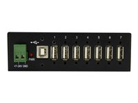 StarTech.com USB 2.0 Hub - 7 Port - Mountable Rugged Industrial - Self Powered USB Hub - Hub - 7 x USB 2.0 - DIN-skinnemonterbar - DC-strøm - for P/N: ITB20D3250, MSDREADU2OTG, USB2HAB15, USB2HAB30AC, USB2HAB50AC, USB2HABM1, USB2HABM6RA ST7200USBM